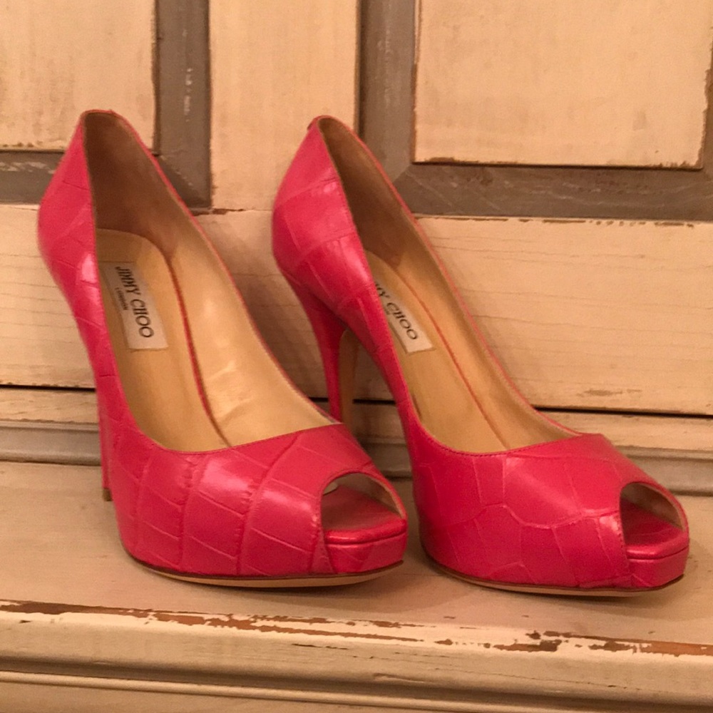 Pink jimmy choo heels